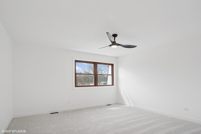 2006 Aldrich Pl, Downers Grove, IL 60516 - carpeted spare room featuring a ceiling fan and baseboards