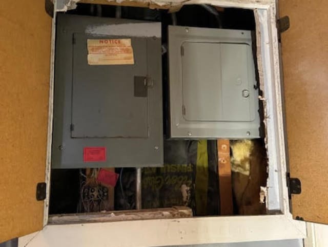 utility room featuring electric panel