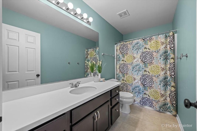 8926 Cook Way, Huntley, IL 60142 - bathroom featuring vanity, toilet, and a shower with curtain