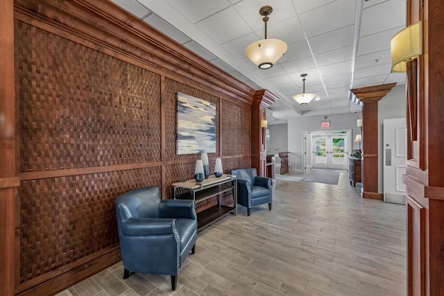 8926 Cook Way, Huntley, IL 60142 - building lobby with wood walls