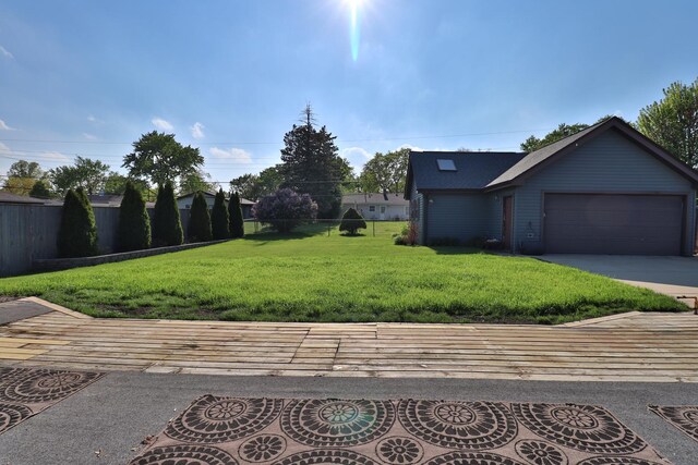 140 Princeton St, Hoffman Estates, IL 60169 - view of yard with concrete driveway and an attached garage