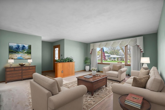 745 Konen Ave, Aurora, IL 60505 - living room with healthy amount of natural light and baseboards