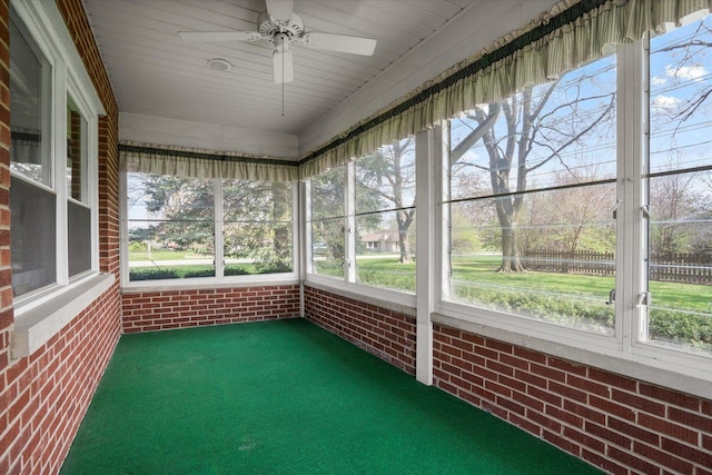 745 Konen Ave, Aurora, IL 60505 - unfurnished sunroom with healthy amount of natural light and a ceiling fan