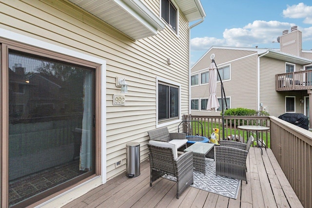 992 Hidden Lake Dr, Buffalo Grove, IL 60089 - view of wooden deck