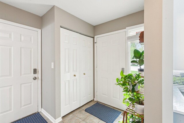 992 Hidden Lake Dr, Buffalo Grove, IL 60089 - foyer featuring healthy amount of natural light, light tile patterned flooring, and baseboards