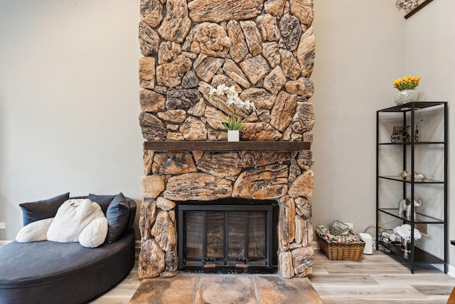 992 Hidden Lake Dr, Buffalo Grove, IL 60089 - detailed view of a fireplace and wood finished floors