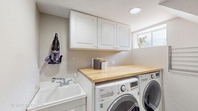 4627 S Wolf Rd, Western Springs, IL 60558 - laundry room with washer and clothes dryer and cabinet space