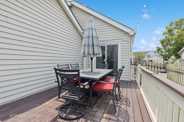 1247 Trinity Dr, Carol Stream, IL 60188 - wooden deck featuring outdoor dining area