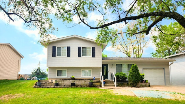 361 Appling Ln, Bolingbrook, IL 60440 - split level home with an attached garage and a front yard