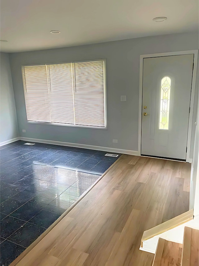 361 Appling Ln, Bolingbrook, IL 60440 - entryway with baseboards and wood finished floors
