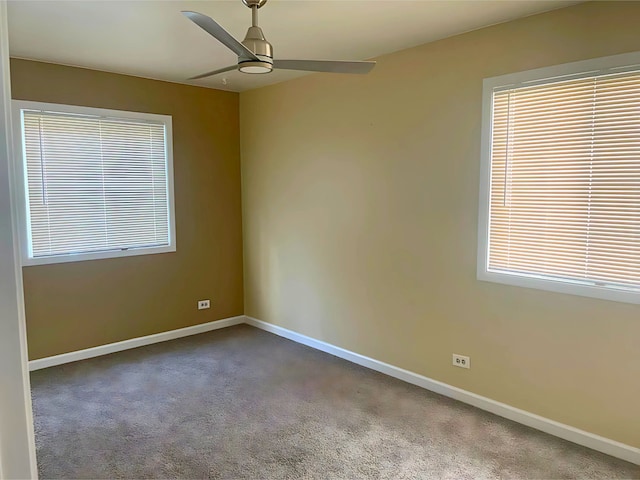 361 Appling Ln, Bolingbrook, IL 60440 - carpeted spare room featuring a ceiling fan and baseboards