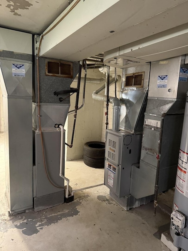 8137 Keating Ave, Skokie, IL 60076 - utility room with heating unit