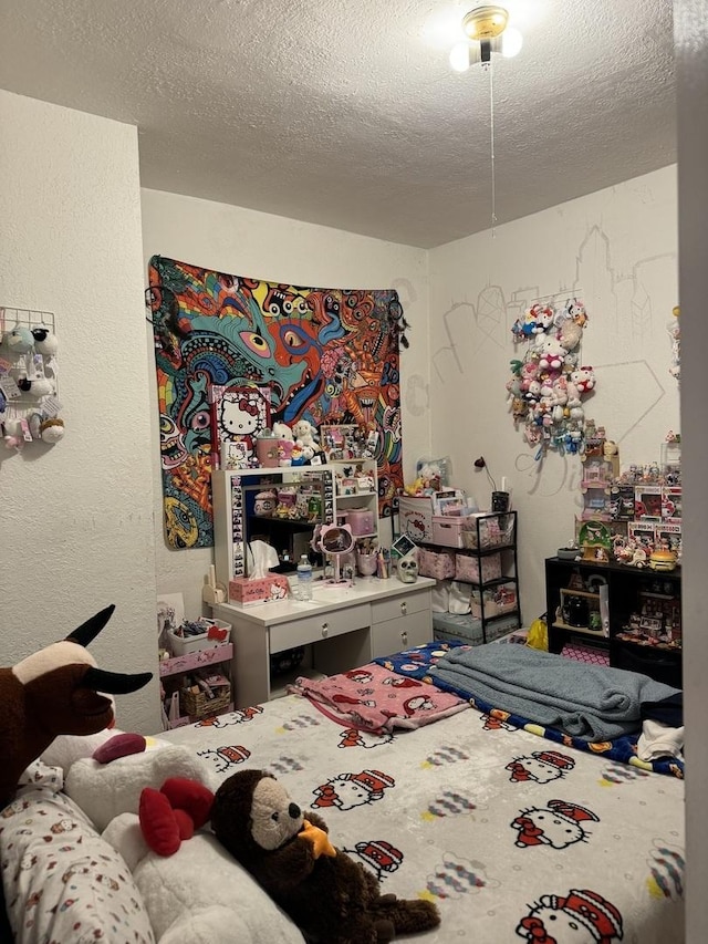 446 S Jackson St, Waukegan, IL 60085 - bedroom with a textured ceiling and a textured wall