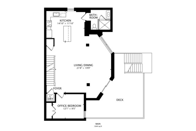 1300 N Artesian Ave Unit F, Chicago, IL 60622 - room layout