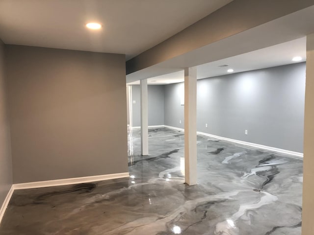 9715 S Ave N Ave, Chicago, IL 60617 - finished basement featuring baseboards and recessed lighting