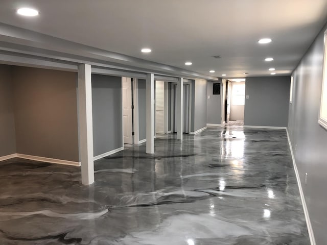 9715 S Ave N Ave, Chicago, IL 60617 - basement with recessed lighting and baseboards