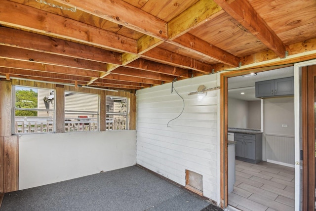 view of basement