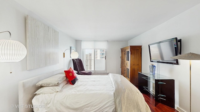 6033 N Sheridan Rd Unit 27B, Chicago, IL 60660 - bedroom featuring dark wood-style floors