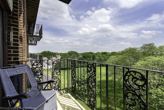 view of balcony