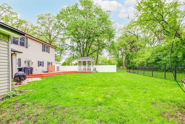 19 Eastwood Ave, Port Barrington, IL 60010 - view of yard featuring a gazebo and a deck