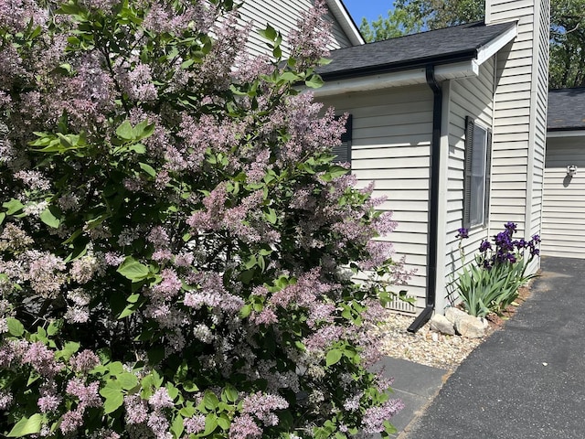 19 Eastwood Ave, Port Barrington, IL 60010 - view of side of property with a chimney and a shingled roof