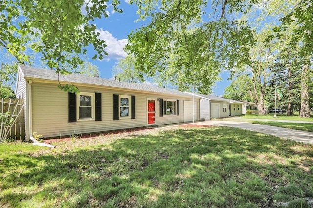 1903 Alton Dr, Champaign, IL 61821 - ranch-style house featuring concrete driveway and a garage