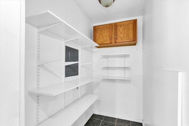 1903 Alton Dr, Champaign, IL 61821 - walk in closet featuring dark tile patterned floors