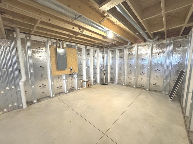 734 Keller Dr, Dixon, IL 61021 - unfinished below grade area featuring electric panel