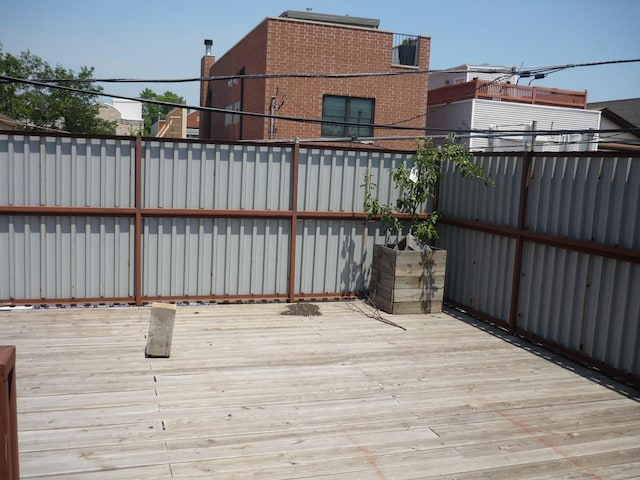 1926 W Grand Ave, Chicago, IL 60622 - wooden deck with fence