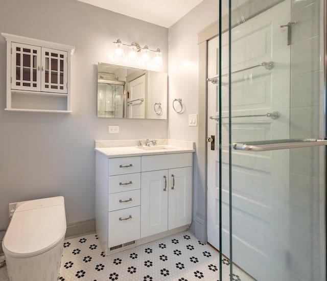 144 Hill Ave, Elgin, IL 60120 - full bathroom featuring a shower stall and vanity