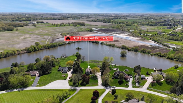 bird's eye view of a large body of water