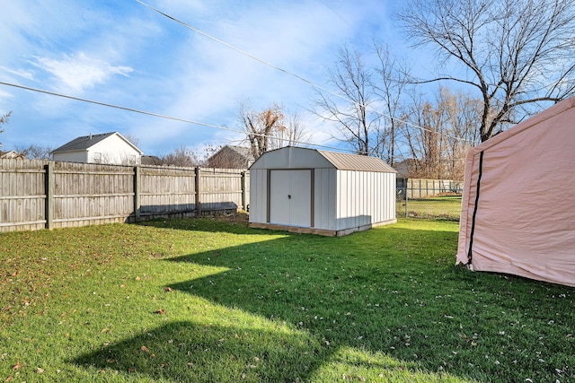3019 Harris Dr, Joliet, IL 60431 - view of yard featuring a storage shed and an outbuilding