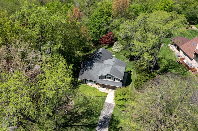 7N204 Eagle Ave, Medinah, IL 60157 - view from above of property with a forest