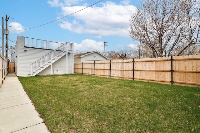 1832 N Kimball Ave, Chicago, IL 60647 - view of yard featuring stairs