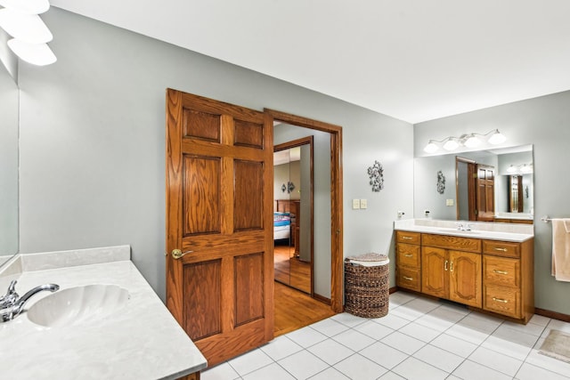3840 W Nettle Creek Dr, Morris, IL 60450 - full bath featuring tile patterned floors, vanity, and connected bathroom