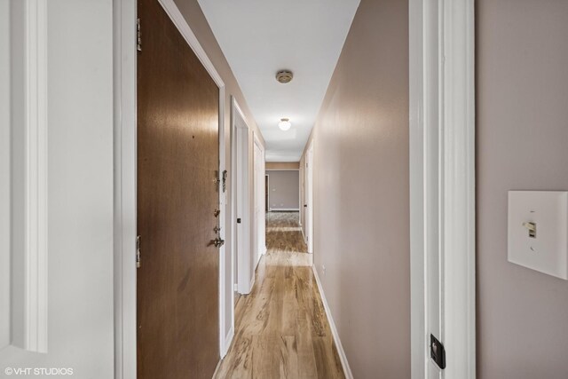 5327 N Delphia Ave Unit 327, Chicago, IL 60656 - hall with light wood-type flooring and baseboards