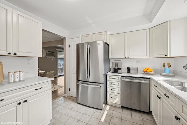 5327 N Delphia Ave Unit 327, Chicago, IL 60656 - kitchen featuring stainless steel appliances, light countertops, and white cabinets