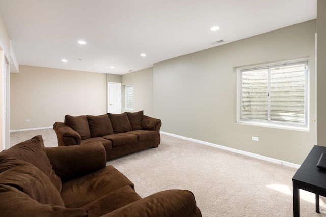 921 Winners Cup Ct, Naperville, IL 60565 - living room with carpet floors, recessed lighting, and baseboards