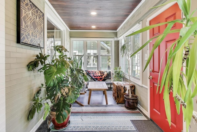 518 Clarence Ave, Oak Park, IL 60304 - sunroom with recessed lighting and ornamental molding