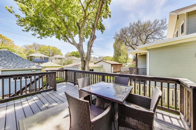 518 Clarence Ave, Oak Park, IL 60304 - deck featuring outdoor dining area and a residential view