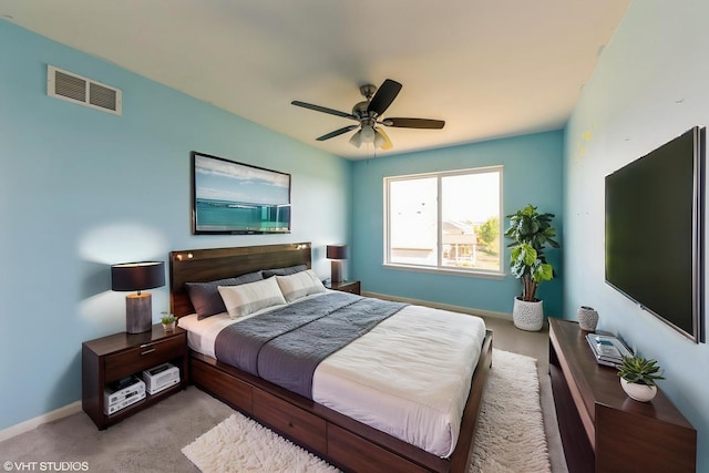 433 Minuet Cir, Volo, IL 60073 - carpeted bedroom with baseboards and a ceiling fan