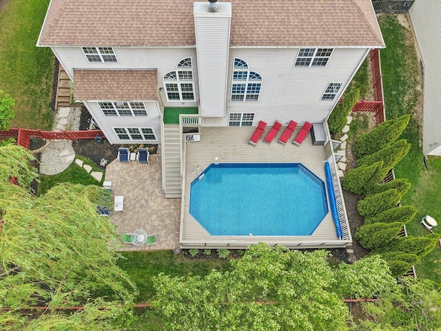 2913 Glenarye Dr, Lindenhurst, IL 60046 - view of swimming pool with a patio area