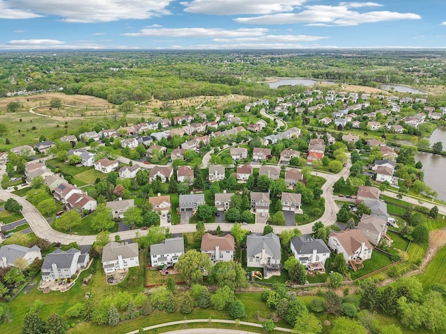 2913 Glenarye Dr, Lindenhurst, IL 60046 - aerial view of residential area with a large body of water and a forest