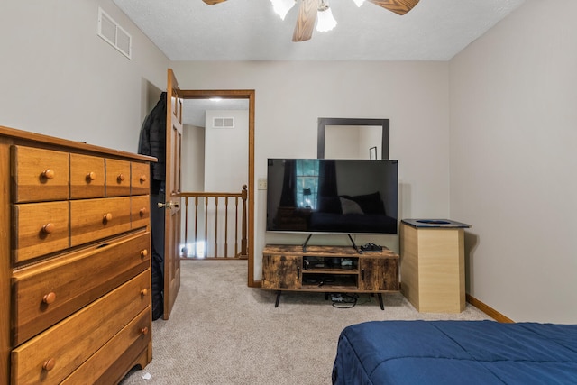 2610 Worthington Dr, Champaign, IL 61822 - carpeted bedroom featuring a ceiling fan