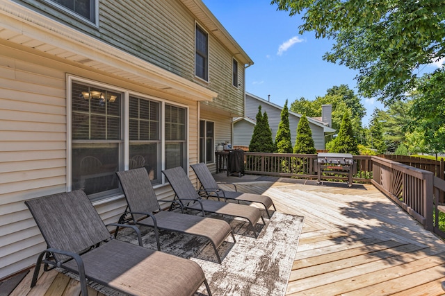 2610 Worthington Dr, Champaign, IL 61822 - deck with grilling area