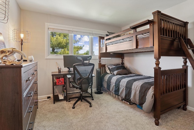 17719 Oakwood Dr, Tinley Park, IL 60487 - carpeted bedroom with baseboards and a desk