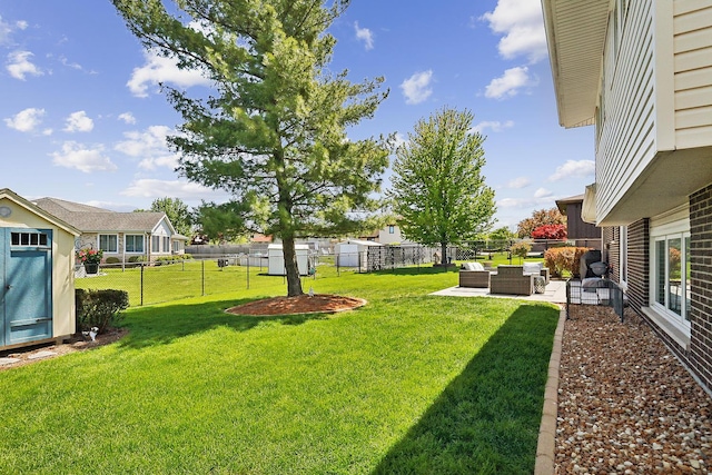 17719 Oakwood Dr, Tinley Park, IL 60487 - view of yard featuring an outdoor hangout area and a patio