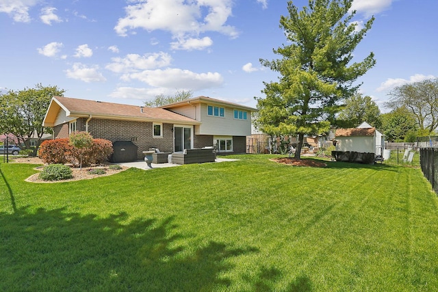 17719 Oakwood Dr, Tinley Park, IL 60487 - rear view of house featuring a patio area and brick siding