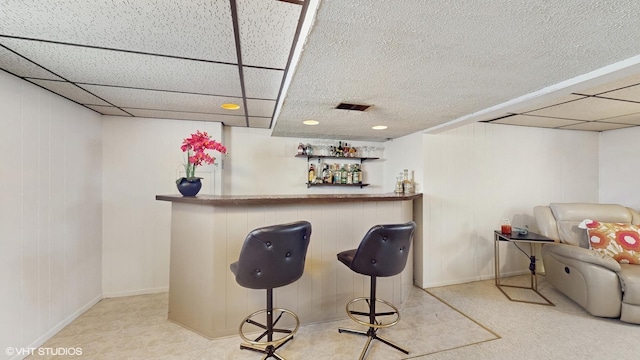 3434 Monroe St, Lansing, IL 60438 - indoor dry bar featuring baseboards and wood walls