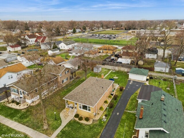 3434 Monroe St, Lansing, IL 60438 - aerial view of property and surrounding area with nearby suburban area